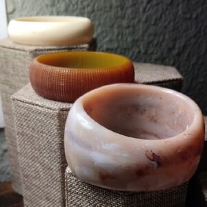 Set of Three Stone Bangles